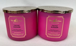 2 velas perfumadas grandes Bath & Body Works White Barn Cactus Blossom 3 mechas - Imagen 1 de 3