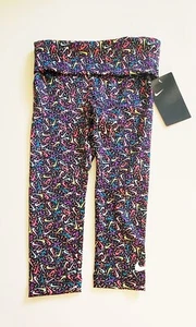 Nike Little Girls Swoosh Sprinkle All Over Print Leggings Black Sz 6 - NWT - Picture 1 of 1