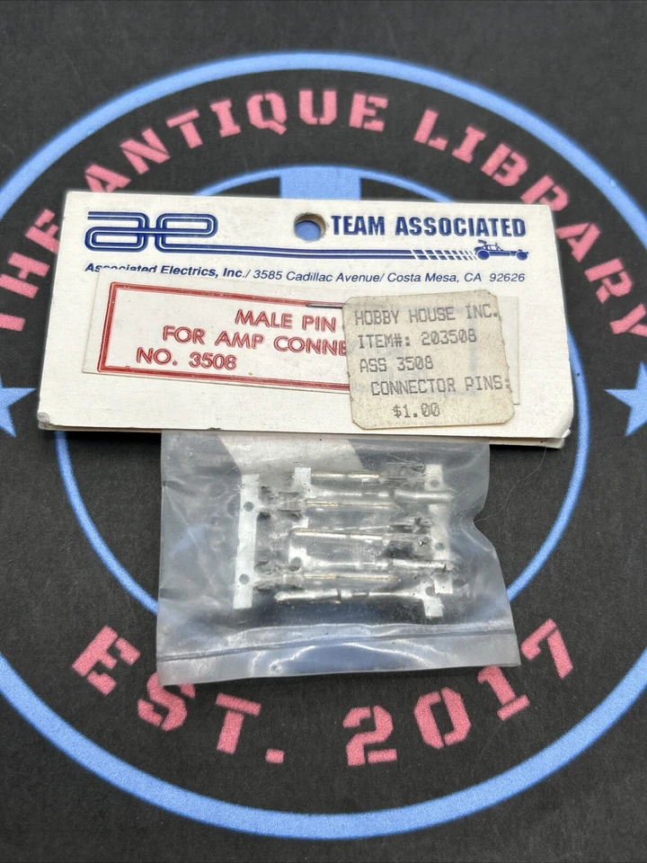 Team Associated. Male Pin For Amp Connector. Item #3508 New Old Stock. - Image 1 of 1