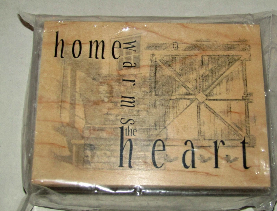 ДОМАШНИЙ ТЕПЛЫЙ СЕРДЦЕ УСТАНОВЛЕН КЛУБ ЛОМ РЕЗИНОВЫЙ ШТАМП - Изображение 1 из 4