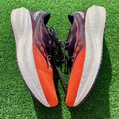 Saucony Triumph 20 Zapatos Mujer 9 Naranja Azul Marino Diario Carretera Correr Entrenador de Velocidad Foto 1 de 4