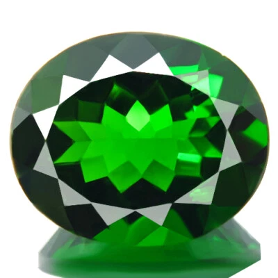 3.64ct HUGE NATURAL BEST QUALITY 5A+GREEN CHROME DIOPSIDE SPLENDID RUSSIAN GEM!! - Image 1 of 4