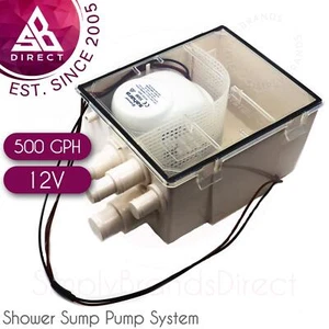 Sistema pompa pozzetto doccia Attwood Sahara S500 │500 GPH│12V DC│ATT-4141-4│ per barche - Foto 1 di 2