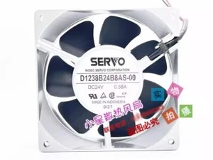 Ventilador de refrigeración inversor de marco de aluminio SERVO D1238B24B8AS-00 DC24V 0,58A 12 CM - Imagen 1 de 2
