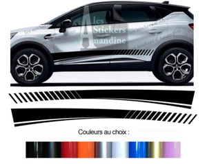 2 X UNTERE STREIFEN FÜR RENAULT CAPTUR AUFKLEBER STICKER BD805N-2 - Bild 1 von 1