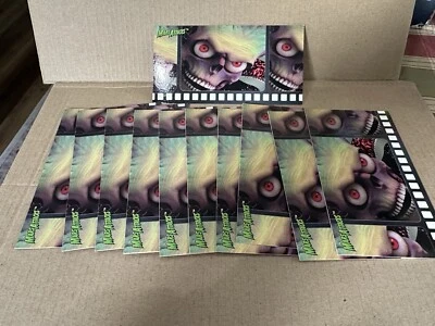 1996 Topps Widevision Mars Attacks! Martian (Green Logo) Promos Cards 11 Copies - Image 1 of 4
