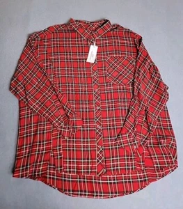 Camisa a Cuadros Vineyard Vines Para Mujer 18 Roja Negra Vacaciones Ligera Preppy NUEVA - Imagen 1 de 14