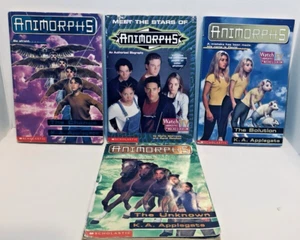 Animorphs Books The Change, Meet the Stars, The Solution, The Unknown - Picture 1 of 11