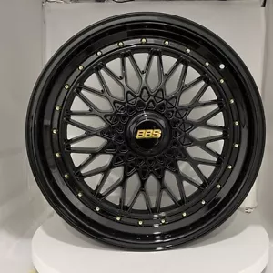 4 135 20x8.5/10 inch Black Gold Rvts Rims fits FORD MUSTANG ECOBOOST - Picture 1 of 10