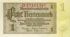 Deutsches Reich - BANKNOTE - 1 Rentenmark 1937 Rosenberg 166 - Kassenfrisch UNC