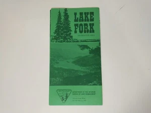 Vintage Lake Fork Erholung Colorado Karte 1968 Abteilung Innenbüro Landmanagement - Bild 1 von 4