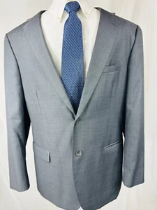 CARAVELLI Italian Oxford Gray Men's 2 Button Sport Coat Jacket Size 42R - Picture 1 of 8