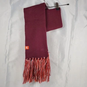 Nike Skinny Scarf Virginia Tech Hokies, Solid Burgundy w Nike VT Brand, 70" x 6" - Picture 1 of 6