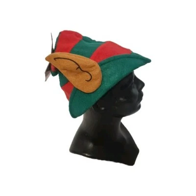 8 x Elf Hats Hat Red Green With EARS Family Work Christmas Party Clearance Sale - Image 1 of 3