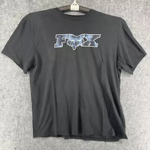 Camisa Fox Racing Para Hombre XL Negra Azul Manga Corta Algodón Informal Cuello Redondo - Imagen 1 de 4