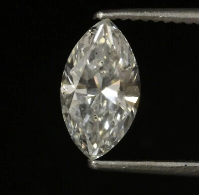 GIA loose certified 1.40ct I1 F Marquise cut diamond estate Natural - Image 1 of 4