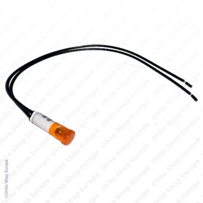 PAXANPAX 9 mm Ofenlampe Blinker orange 220 mm Kabel Verbindungsleitungen 220V-240V