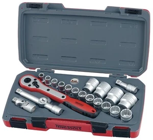 Teng Tools T1221 21 Piece 1/2 Drive Metric Socket Set - Picture 1 of 3