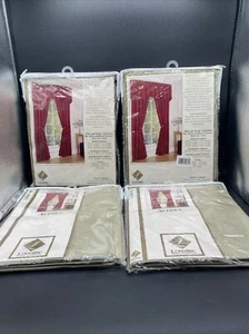 (4) Lothringen Home Fashions überbackener Volant 46” x 20” salbeigrün offene Verpackung - Bild 1 von 12