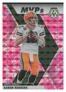 2020 Mosaic Aaron Rodgers Pink Camo Prizm MVPs #300 Packers - Picture 1 of 2