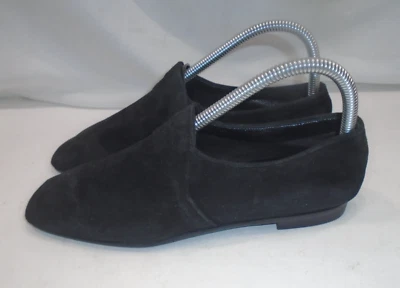 Mocasines Aquatalia para mujer de gamuza negra talla US 7 USADOS EN EXCELENTE ESTADO Foto 1 de 4