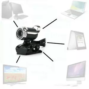 HD Webcam USB Computer Web Kamera für PC Laptop mit Mikrofon FAS Hot H4 - Bild 1 von 12