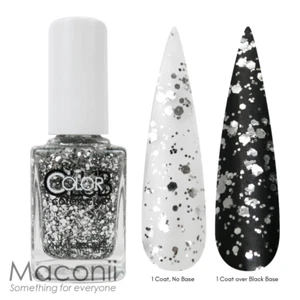 Color Club - Platinum Record - Silver Glitter Shimmer 15ml Nail Polish 948 - Picture 1 of 3