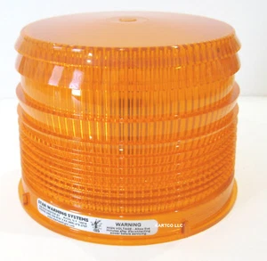 STAR REPLACEMENT BEACON DOME - AMBER - FITS 255,256,266 SERIES - Picture 1 of 5