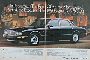 1990 Jaguar XJ6 Vintage Original 2 Page Print Ad-8.5 x 10.5" - Picture 1 of 4