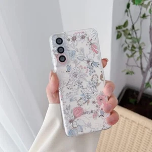 Eleganckie Etui Samsung Galaxy S23 Plus z Motywem Kwiatu Kolorowy - Zdjęcie 1 z 2