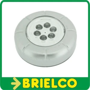 LAMPARA APLIQUE CIRCULAR PORTATIL POR PULSACION 6 LEDS ADHESIVO 3XAAA BD4109 - Imagen 1 de 1