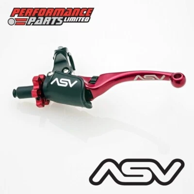 Palanca de embrague larga roja ASV F4 con percha profesional para Yamaha TTR230 2012 Foto 1 de 4
