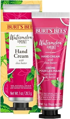 Crema de manos Burt's Bees %99 origen natural sandía y menta 1 oz Foto 1 de 4