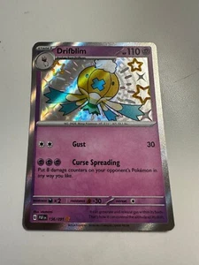 Pokemon Destino Paldeo Drifblim Baby Shiny Holo Raro 156/091 - Foto 1 di 2