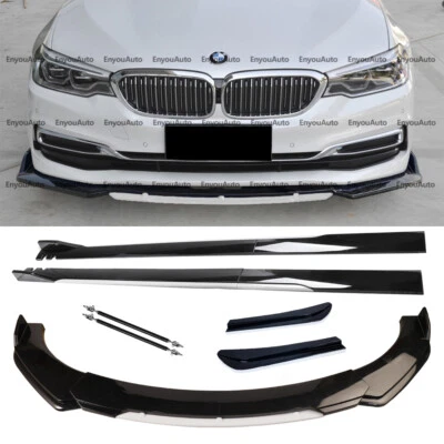 For BMW 118i 120i 128i Series Front Bumper Lip 86" Side Skirt Black White Foto 1 de 4