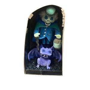 Disney Parks Haunted Mansion Hatbox Ghost & Gargoyle Glow in the Dark Plush READ