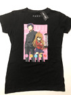  T-Shirt Toradora heißes Thema Grafik Shirt rosa Box neu mit Etikett Large L schwarz Jugend