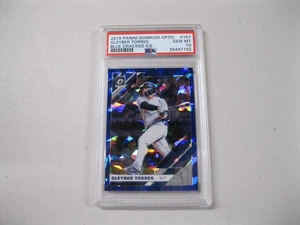 GLEYBER TORRES 2019 DONRUSS OPTIC - BLUE CRACKED ICE #'D 7/7 RARE - PSA 10 GEM - Picture 1 of 2