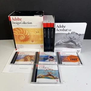 Adobe Design Collection Acrobat 5 InDesign 1.5 Illustrator 9 PS Photo Shop 6 - Picture 1 of 5