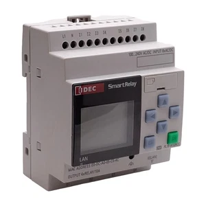 Idec FL1F-H12RCC SmartRelay PLC Base Module, 8-Input, 4-Output, 100-240VAC/DC - Picture 1 of 8