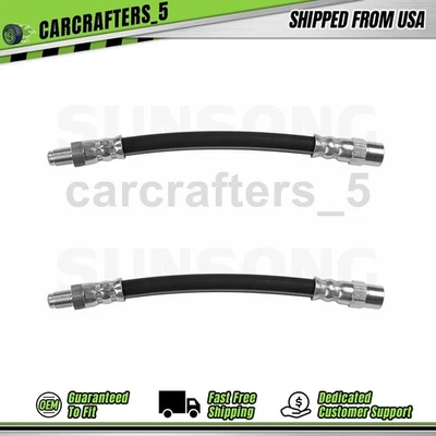 2 Front Outer Brake Hydraulic Hose For 1990 Audi 80 2.0L - Image 1 of 4