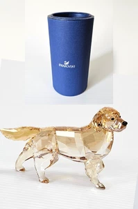NUEVO (en caja) Cristal Swarovski GOLDEN RETRIEVER MADRE perro #1142823 3,25" de largo - Imagen 1 de 22