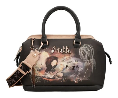Anekke Dreamverse Bowling Bag Handtasche Tasche Darkbrown dunkelbraun altrosa