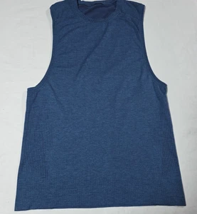 Canotta Lululemon Uomo Small Blu Vent Tech Performance Elasticizzata Palestra Corsa - Foto 1 di 11