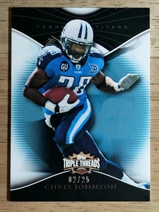 Topps Triple Threads Sapphire #36 2009 Chris Johnson - Imagen 1 de 2