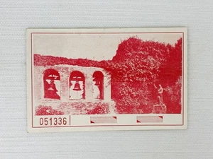 Boleto de admisión de recuerdo de California Mission San Juan Capistrano de colección de los años 50 - Imagen 1 de 3