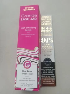 Grande Cosmetics Lash MD Lash Enhancing Serum ~ 0.03 fl oz / 1ml ~ 6 Week Supply - Picture 1 of 5
