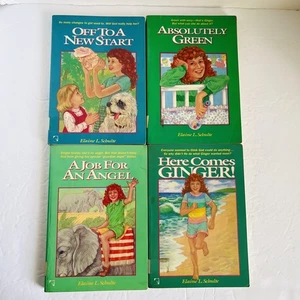 Lot of 4 Ginger Series Elaine Schulte Christian Girls Fiction 4th 5th 6th grade - Foto 1 di 24