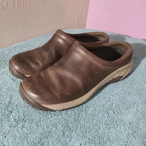 Merrell Encore Nova 4 braune Glattleder Slipper Pantolette Clog Damen 8,5 - Bild 1 von 9