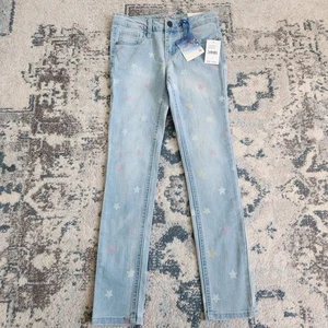 Studio V Vigoss Stretch Jegging Skinny Jeans Pants NWT Girls 10 Dream Blue Stars - Picture 1 of 11